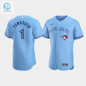 Mens Toronto Blue Jays 1 Shun Yamaguchi Powder Blue Alternate Jersey stylepulseusa 1 1