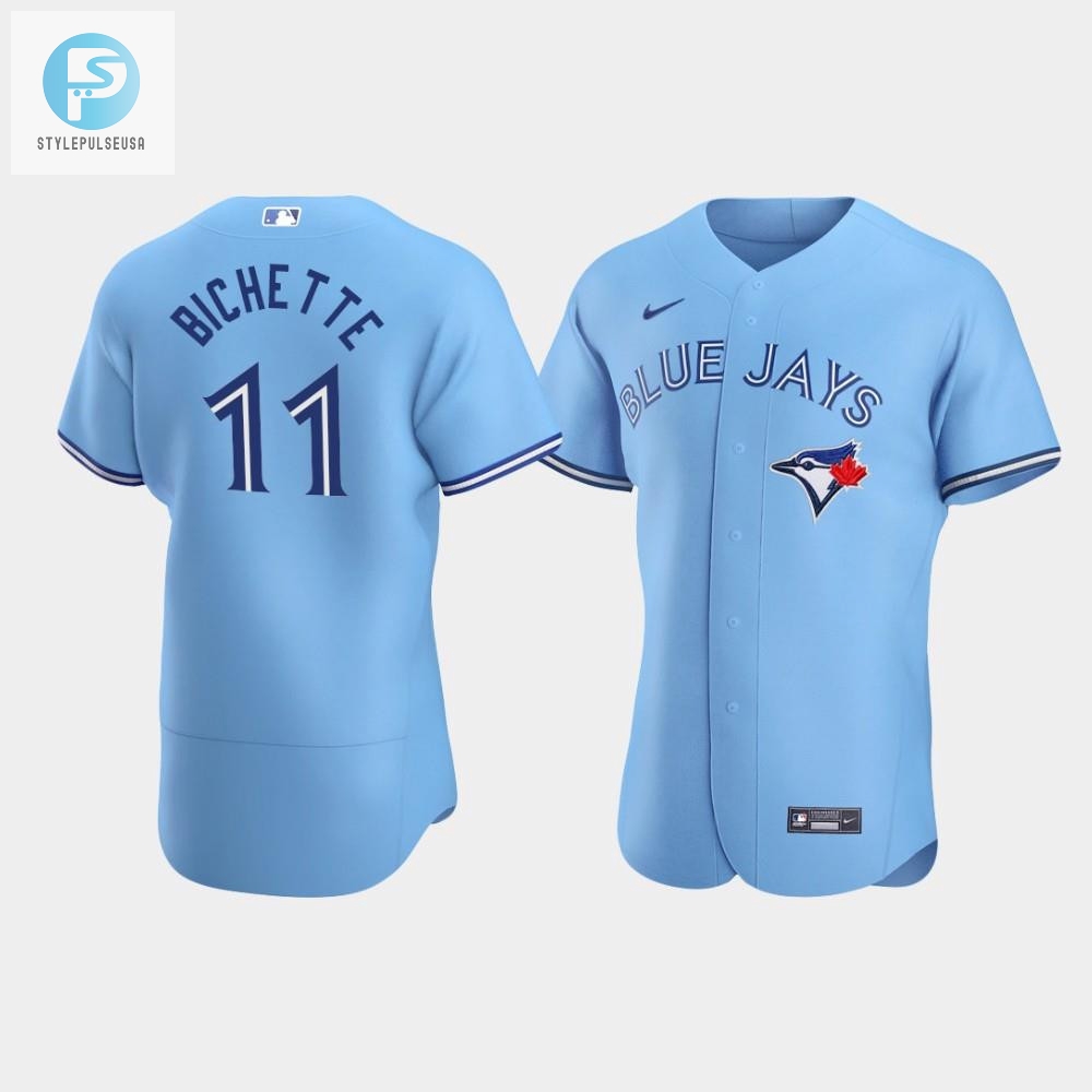 Mens Toronto Blue Jays 11 Bo Bichette Blue Alternate Jersey 