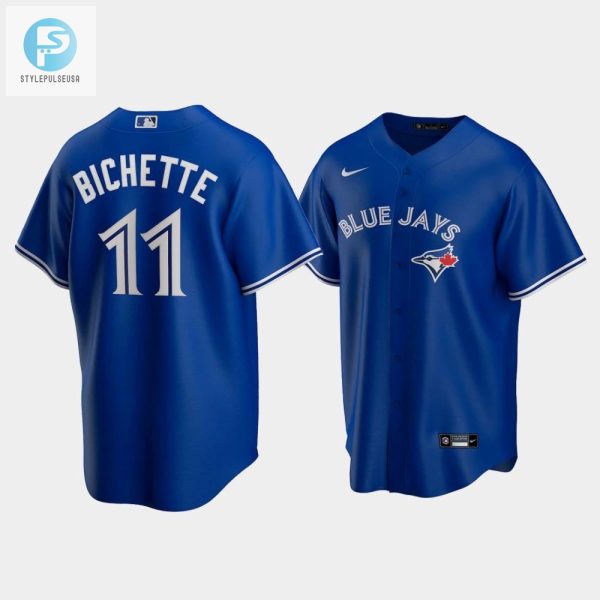 Mens Toronto Blue Jays 11 Bo Bichette Royal Alternate Jersey stylepulseusa 1 1