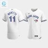 Mens Toronto Blue Jays 11 Bo Bichette White Home Jersey stylepulseusa 1