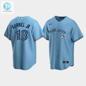 Mens Toronto Blue Jays 13 Lourdes Gurriel Jr. Powder Blue Alternate Jersey stylepulseusa 1 1