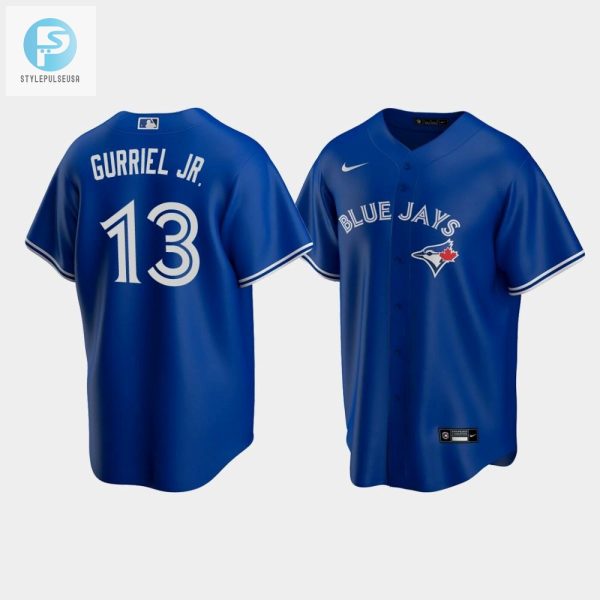 Mens Toronto Blue Jays 13 Lourdes Gurriel Jr. Royal Alternate Jersey stylepulseusa 1