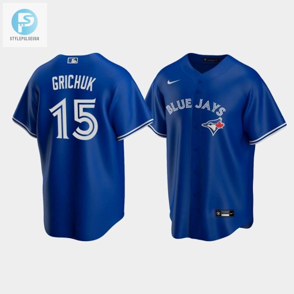 Mens Toronto Blue Jays 15 Randal Grichuk Royal Alternate Jersey stylepulseusa 1