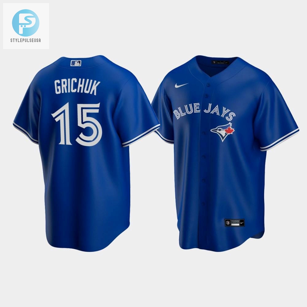 Mens Toronto Blue Jays 15 Randal Grichuk Royal Alternate Jersey 