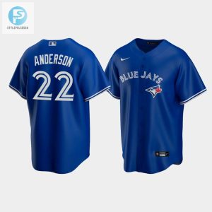 Mens Toronto Blue Jays 22 Chase Anderson Royal Alternate Jersey stylepulseusa 1 1