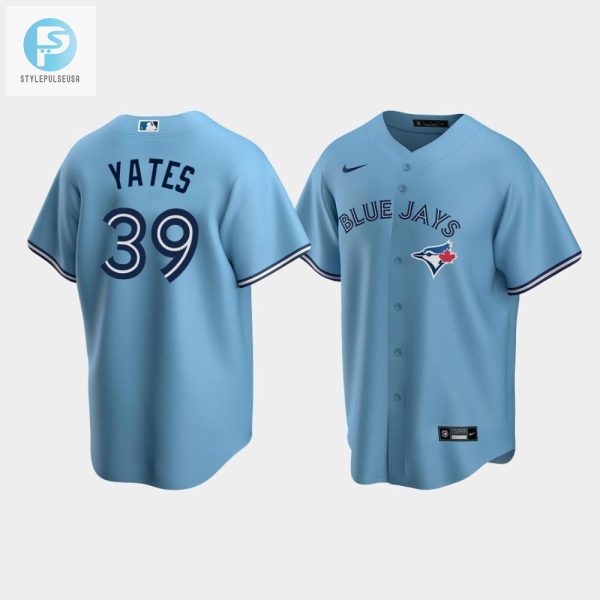 Mens Toronto Blue Jays 39 Kirby Yates Powder Blue Alternate Jersey stylepulseusa 1