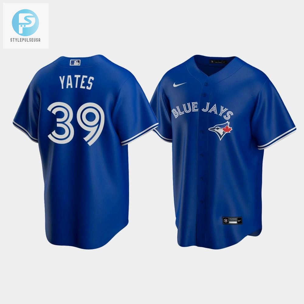 Mens Toronto Blue Jays 39 Kirby Yates Royal Alternate Jersey 