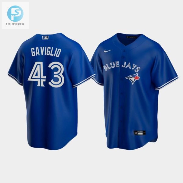 Mens Toronto Blue Jays 43 Sam Gaviglio Royal Alternate Jersey stylepulseusa 1