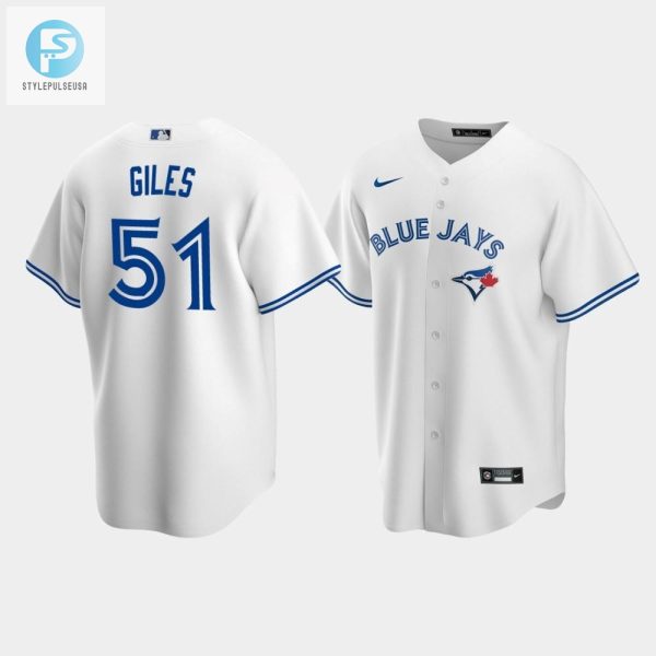 Mens Toronto Blue Jays 51 Ken Giles White Home Jersey stylepulseusa 1