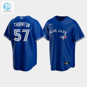 Mens Toronto Blue Jays 57 Trent Thornton Royal Alternate Jersey stylepulseusa 1 1