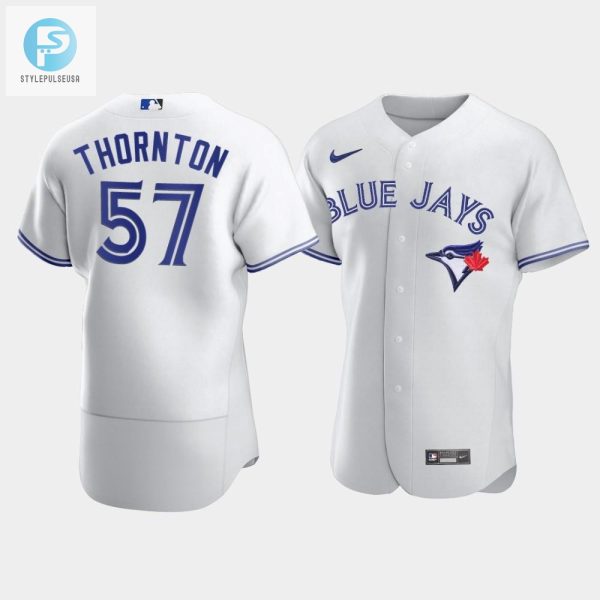 Mens Toronto Blue Jays 57 Trent Thornton White Jersey stylepulseusa 1 1