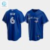 Mens Toronto Blue Jays 6 Travis Shaw Royal Alternate Jersey stylepulseusa 1