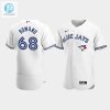 Mens Toronto Blue Jays 68 Jordan Romano White Home Jersey stylepulseusa 1