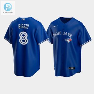 Mens Toronto Blue Jays 8 Cavan Biggio Royal Alternate Jersey stylepulseusa 1 1