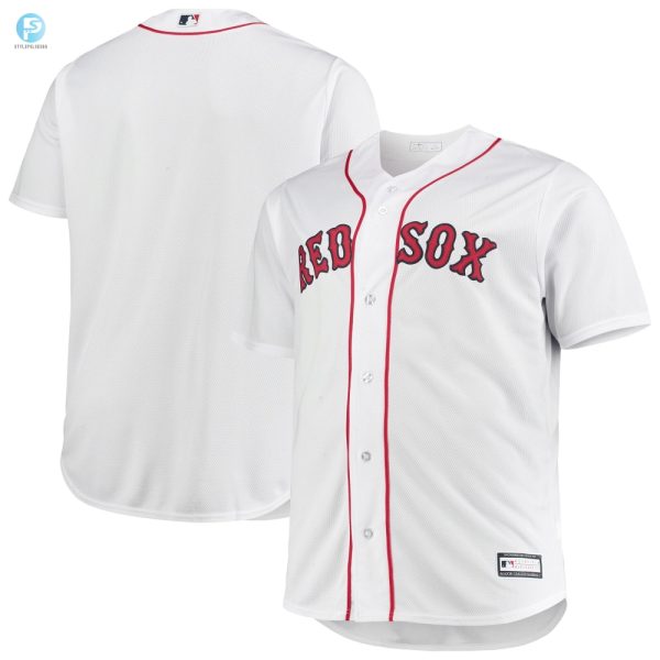 Mens White Boston Red Sox Big Tall Home Team Jersey stylepulseusa 1