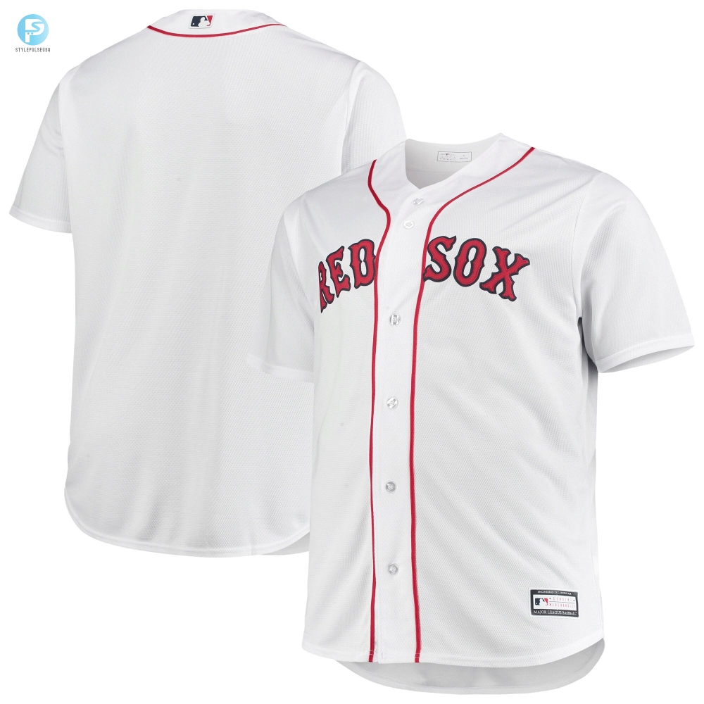 Mens White Boston Red Sox Big  Tall Home Team Jersey 