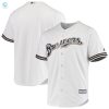 Mens White Milwaukee Brewers Home Official Cool Base Jersey stylepulseusa 1