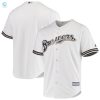 Mens White Milwaukee Brewers Team Official Jersey stylepulseusa 1