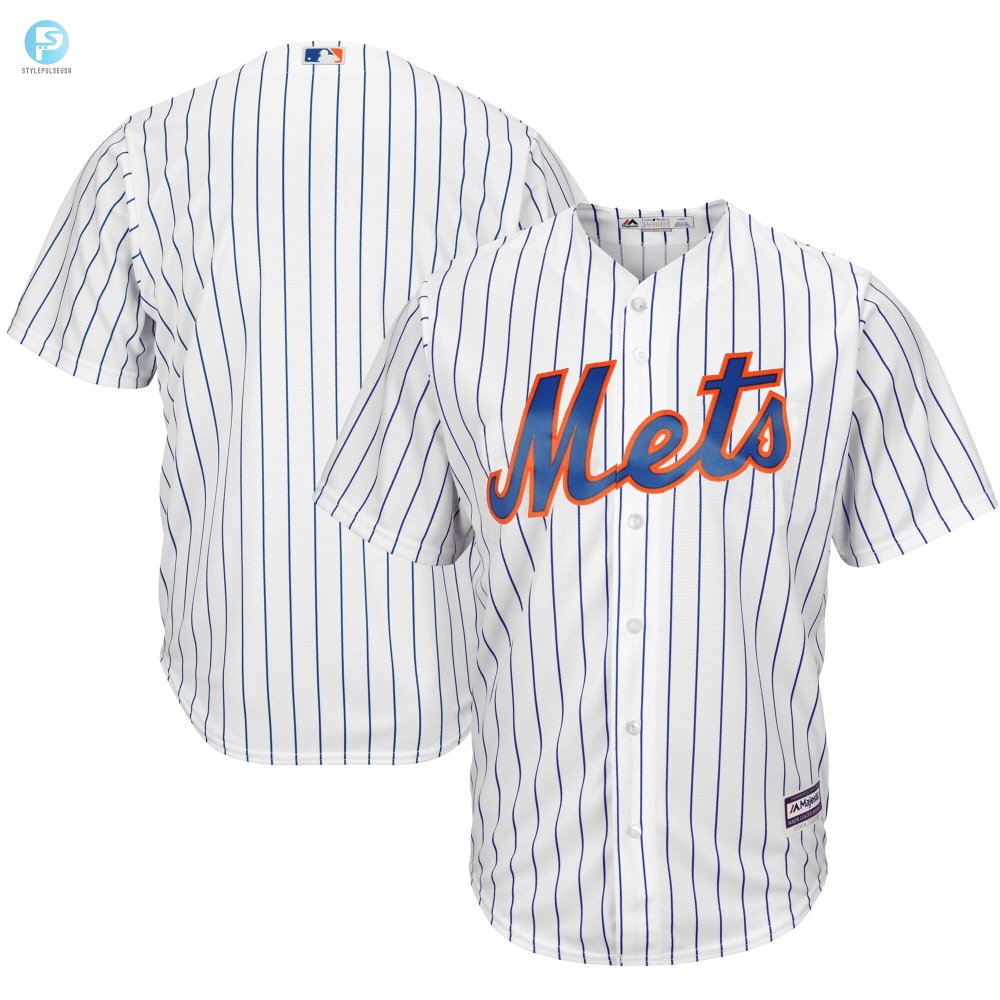 Mens White New York Mets Official Cool Base Jersey 