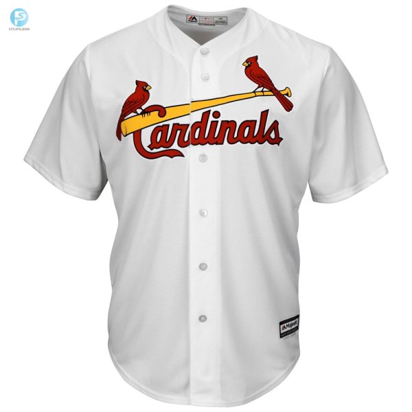 Mens White St. Louis Cardinals Official Cool Base Jersey stylepulseusa 1