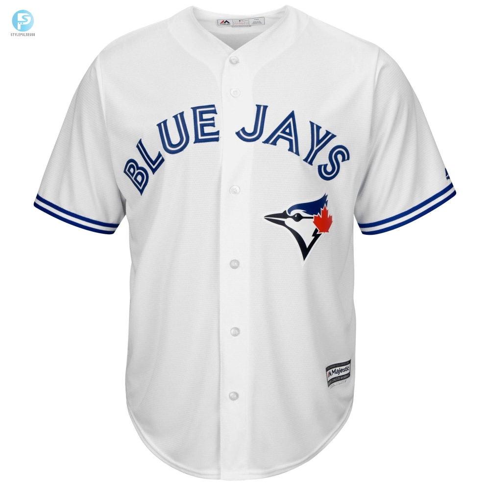 Mens White Toronto Blue Jays Official Cool Base Jersey 