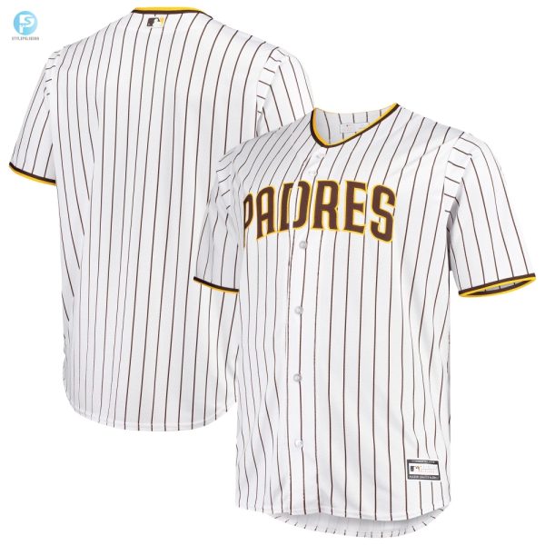 Mens Whitebrown San Diego Padres Big Tall Home Team Jersey stylepulseusa 1