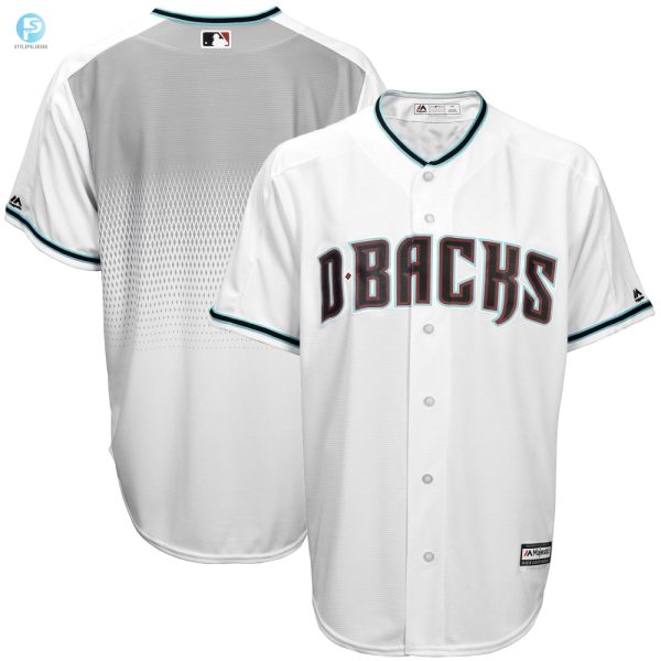 Mens Whiteteal Arizona Diamondbacks Jersey Official Cool Base Jersey stylepulseusa 1