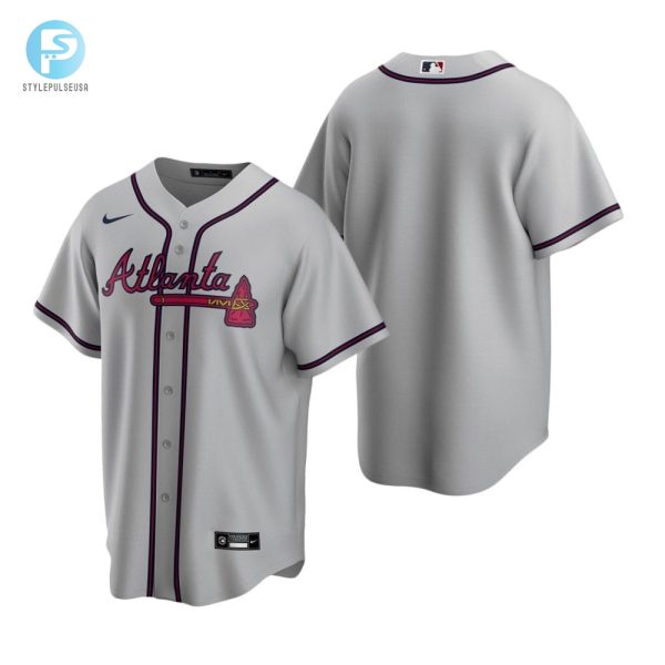 Mens Atlanta Braves Mlb Team 2020 Alternate Gray Jersey Gift For Braves Fans Baseball Fans stylepulseusa 1