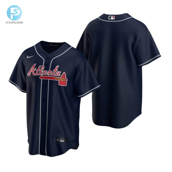 Mens Atlanta Braves Mlb Team 2020 Alternate Navy Jersey Gift For Braves Fans Baseball Fans stylepulseusa 1