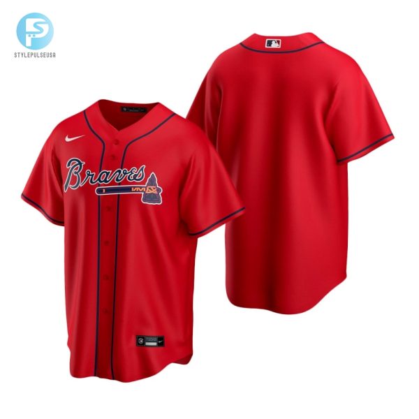 Mens Atlanta Braves Mlb Team 2020 Alternate Red Jersey Gift For Braves Fans Baseball Fans stylepulseusa 1