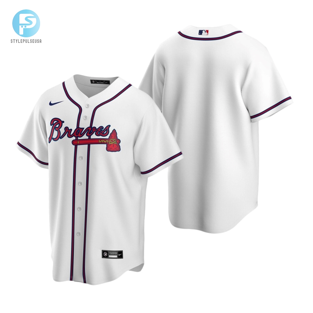 Mens Atlanta Braves Mlb Team 2020 Alternate White Home Jersey Gift For Braves Fans Baseball Fans 