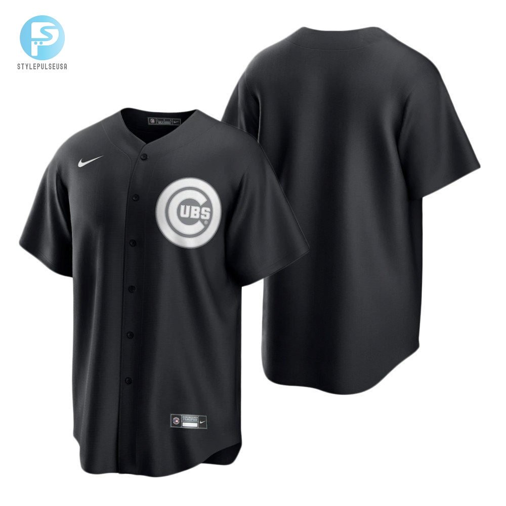 Mens Chicago Cubs Mlb Baseball Team Black White Jersey Gift For Cubs Fans 