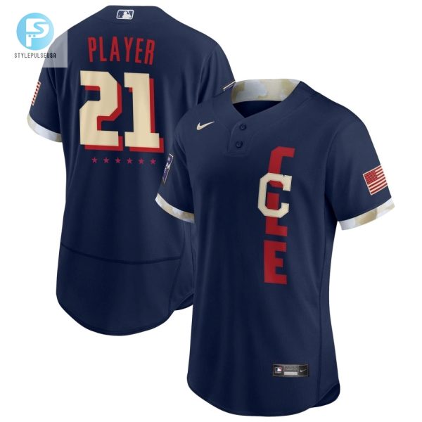 Mens Cleveland Navy 2021 Mlb All Star Game Custom Jersey Gift For Cleveland Fans stylepulseusa 1