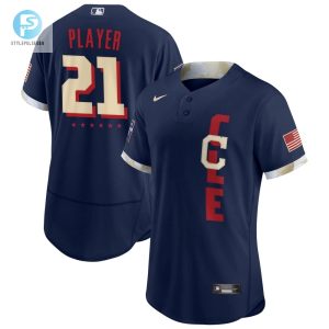 Mens Cleveland Navy 2021 Mlb All Star Game Custom Jersey Gift For Cleveland Fans stylepulseusa 1 1