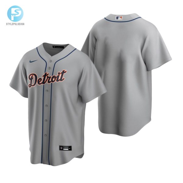 Mens Detroit Mlb Baseball Team Road Gray Jersey Gift For Tigers Fans stylepulseusa 1 1