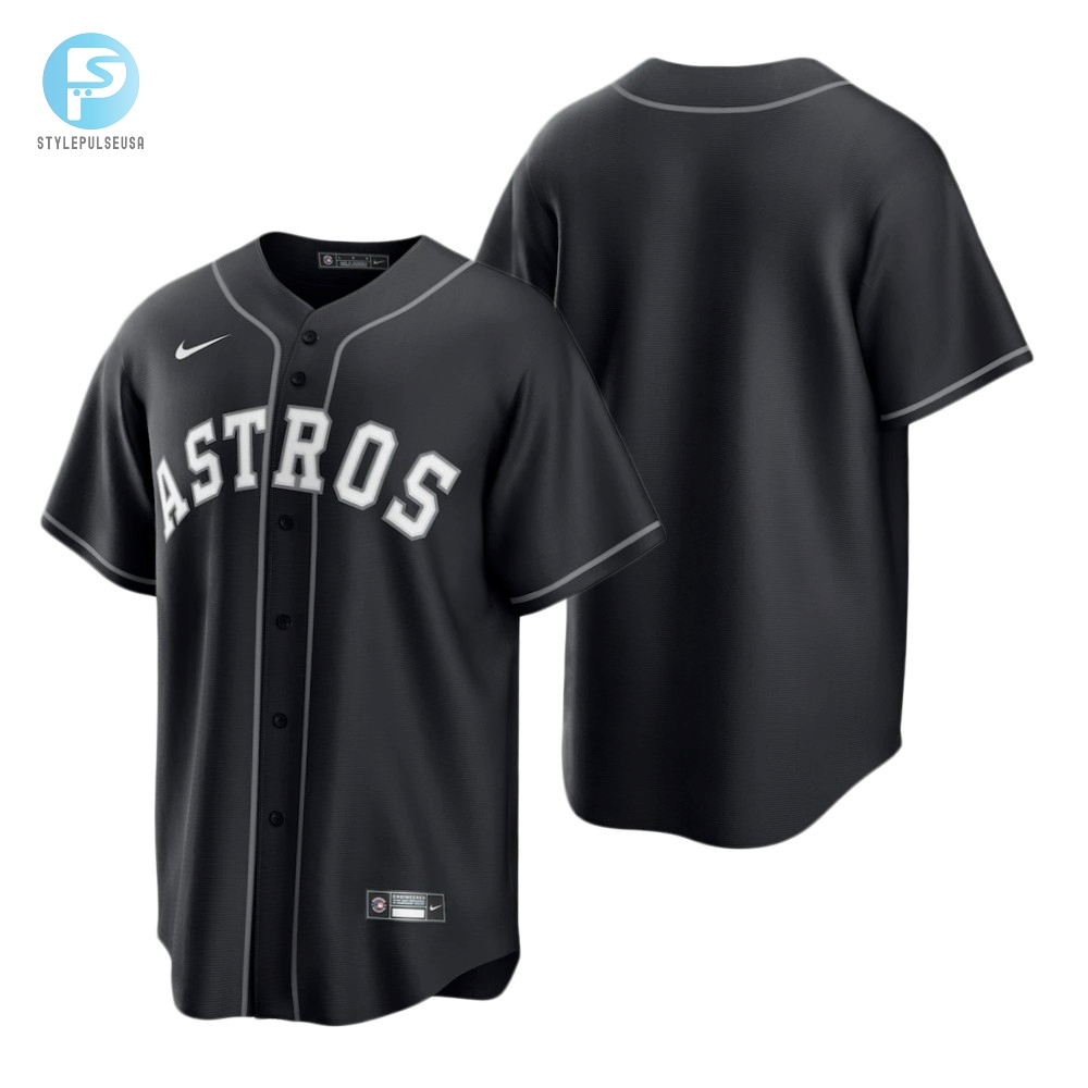 Mens Houston Astros Mlb Black Team Jersey Gift For Astros And Baseball Fans 