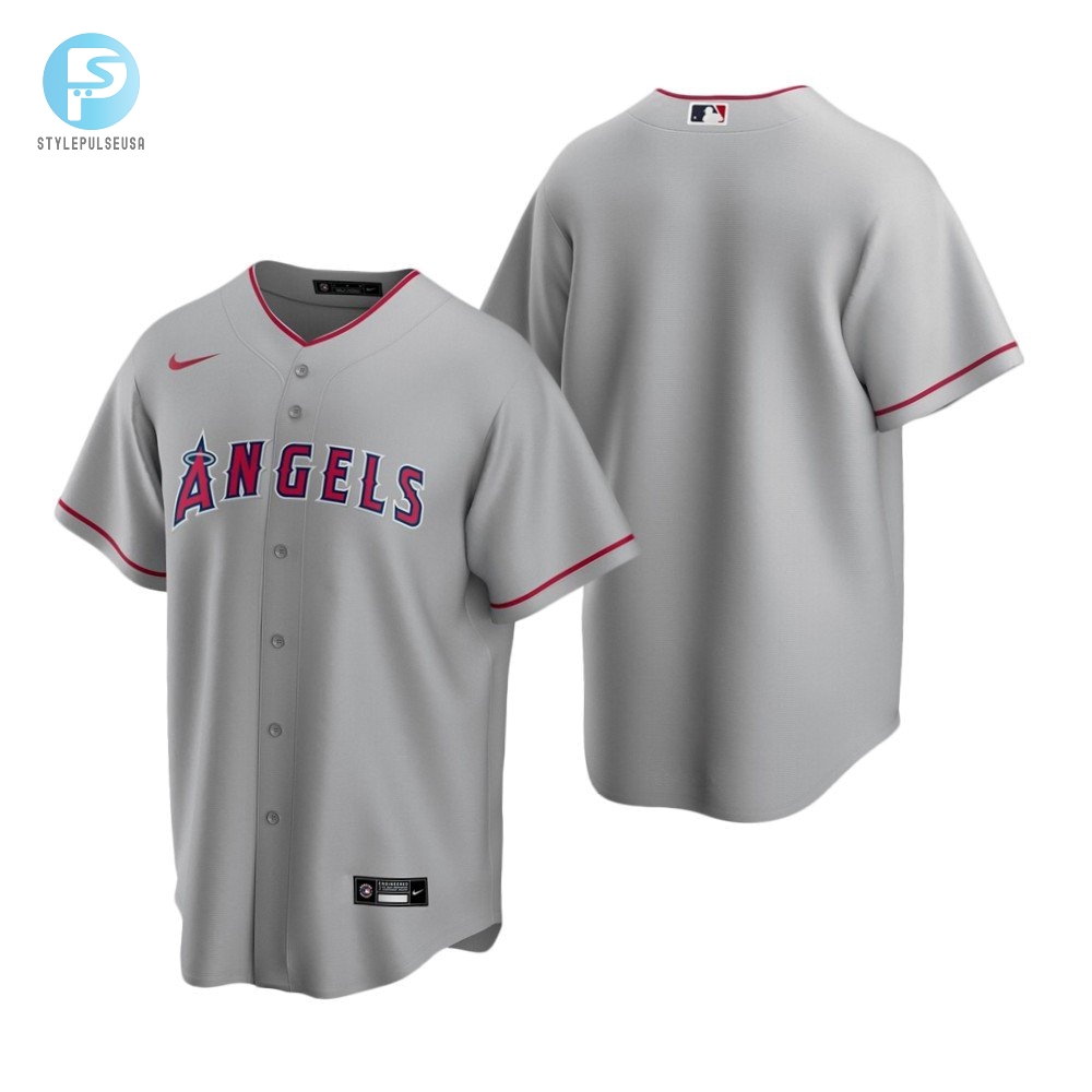 Mens Los Angeles Angels Mlb 2020 Alternate Gray Jersey Gift For Phillies Fans 