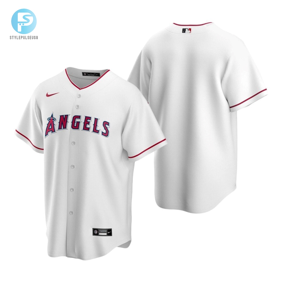 Mens Los Angeles Angels Mlb 2020 Home White Jersey Gift For Phillies And Baseball Fans 