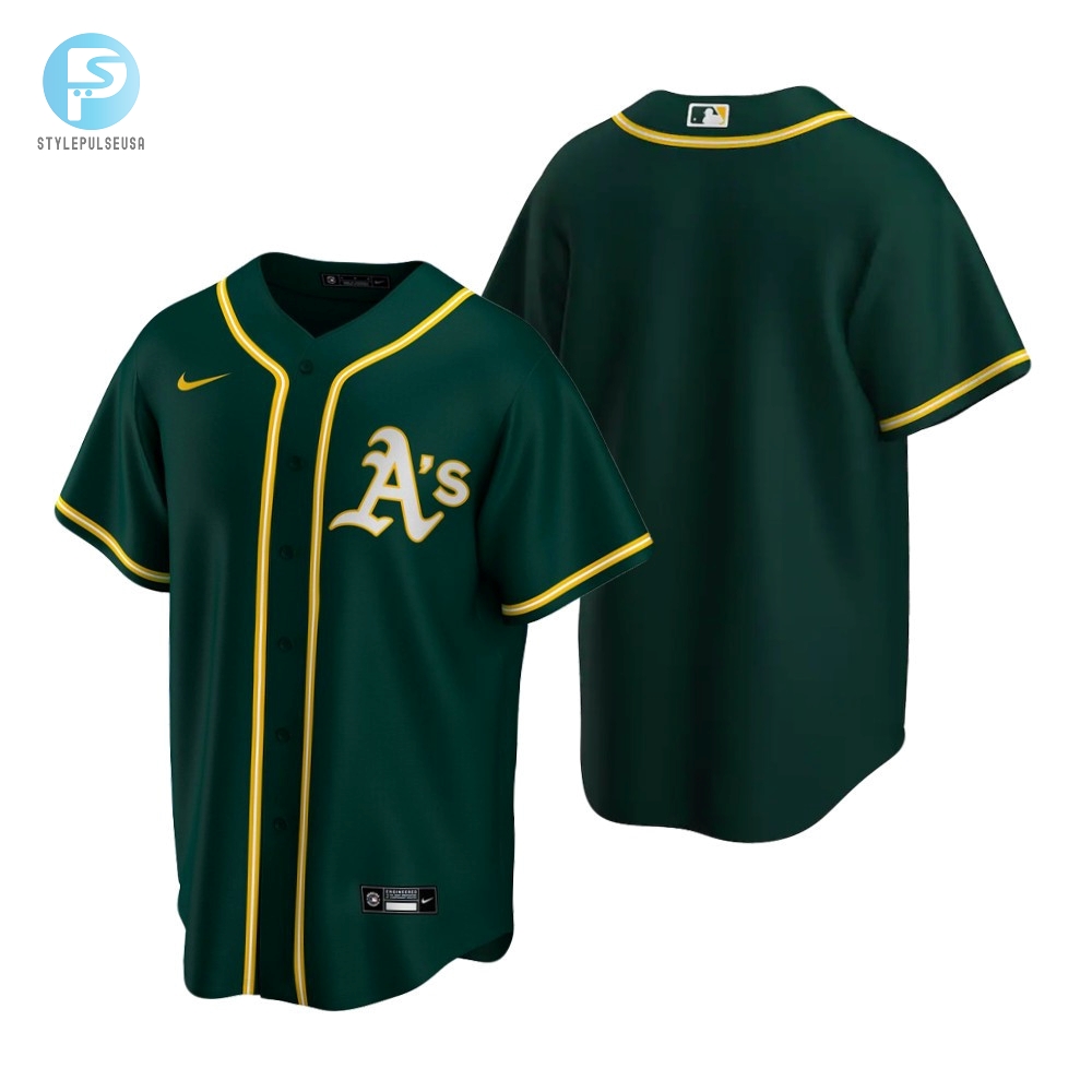 Mens Oakland Athletics Mlb 2020 Alternate Green Jersey Gift For Athletics Fans 