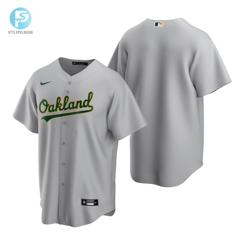 Mens Oakland Athletics Mlb 2020 Road Gray Jersey Gift For Athletics And Baseball Fans 