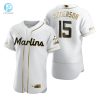 Miami Marlins 15 Brian Anderson Mlb Golden Brandedition White Jersey Gift For Marlins Fans stylepulseusa 1