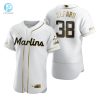 Miami Marlins 38 Jorge Alfaro Mlb Golden Brandedition White Jersey Gift For Marlins Fans stylepulseusa 1