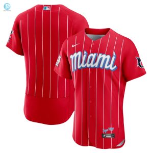 Miami Marlins 2021 City Connect Authentic Jersey Red Mlb stylepulseusa 1 1