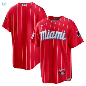 Miami Marlins 2021 City Connect Replica Jersey Red Mlb stylepulseusa 1 1