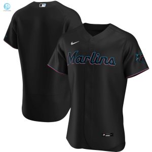 Miami Marlins Alternate Authentic Team Jersey Black Mlb stylepulseusa 1 1