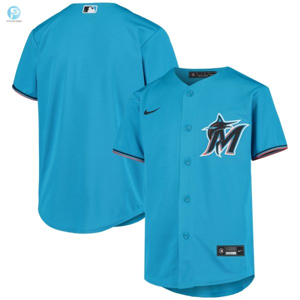 Miami Marlins Alternate Replica Team Jersey Blue Mlb stylepulseusa 1