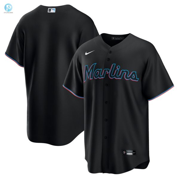 Miami Marlins Alternate Replica Team Jersey Black Mlb stylepulseusa 1 1