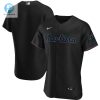 Miami Marlins Alternate Team Elite Jersey Black stylepulseusa 1