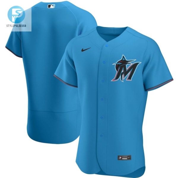 Miami Marlins Alternate Team Elite Jersey Blue stylepulseusa 1