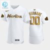 Miami Marlins Custom 00 White Gold 202223 Allstar Game Jersey stylepulseusa 1